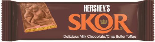 Skor Delicious Milk Chocolate, Crisp Butter Toffee, 1.4 Ounce (Pack of 432)