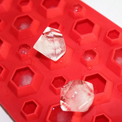 X-Haibei 3d Diamonds Gem Cool Ice Cube Chocolate Soap Tray Mold Silicone Party Maker