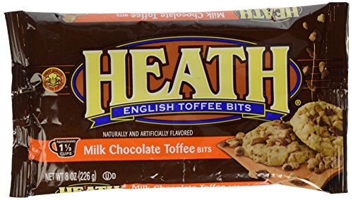 Hershey’s Baking Pieces, Heath Milk Chocolate Toffee Bits, 8 oz (Pack of 8)