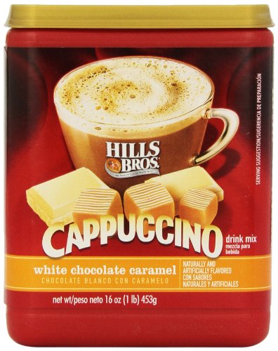 Hills Bros Cappuccino White Chocolate Caramel, 16 oz.