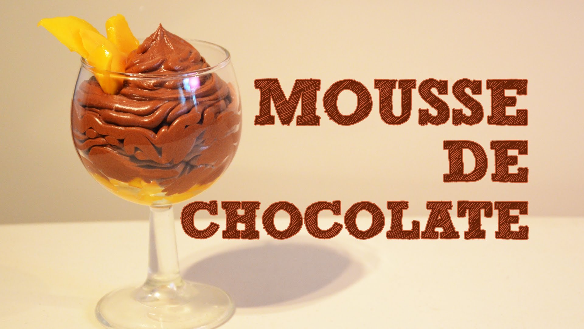 Mousse de Chocolate con Mango FACIL | Recetas de postres | Recetas de cocina fáciles | Muss de fruta