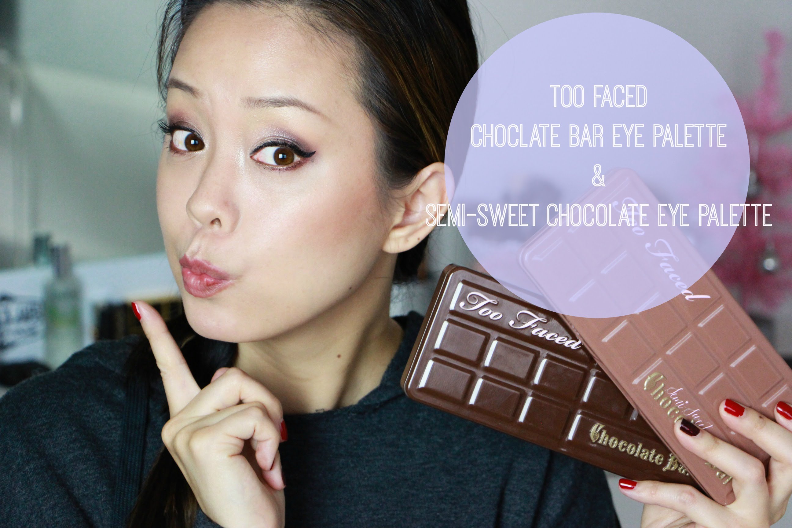 Too Faced Chocolate Bar & Semi-Sweet Chocolate Bar Review & Comparison