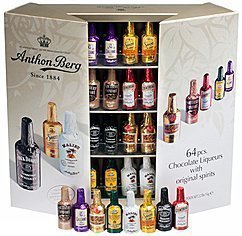 Anthon Berg Dark Chocolate Liqueurs with Original Spirits – 64 pcs. Gift Box (2.2 lbs) by Anthon Berg [Foods]