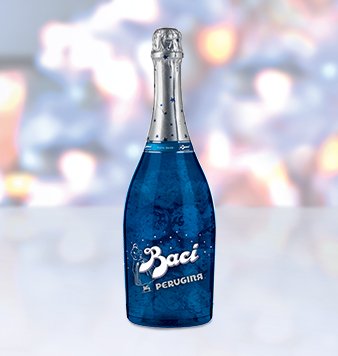 Perugina Baci Champagne Bottle Filled with 20 Baci Chocolates