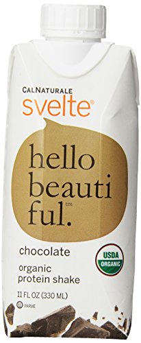 CalNaturale Svelte Organic Gluten Free Protein Drink, Chocolate, 11 Ounce (Pack of 8)