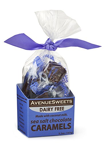 AvenueSweets DAIRY FREE (vegan) Sea Salt Chocolate Caramels – two 5.2oz. boxes