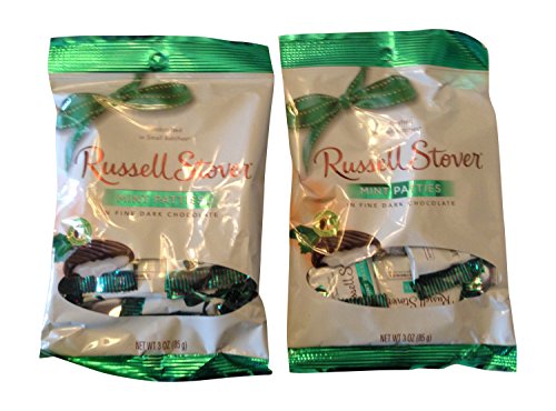 Russell Stover Mint Patties in Fine Dark Chocolate Pack of 2 (3 Oz Each)