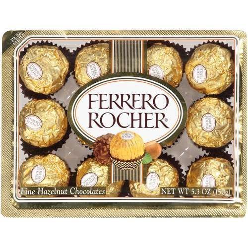 Ferrero Rocher Holiday Gift Box 12 Pralines 5.3oz