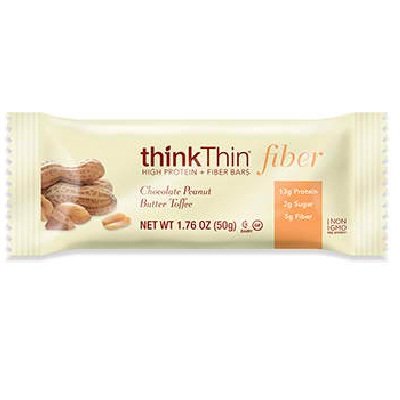 Think Thin Fiber Milk Chocolate Peanut Butter Toffee (10 x 1.76 OZ )