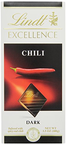Lindt Excellence Chili Dark Chocolate Bar, 3.5-Ounce Packages (Pack of 12)