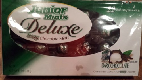 Junior Mints Deluxe Dark Chocolate Mints (22 Foil Wrapped Mints)