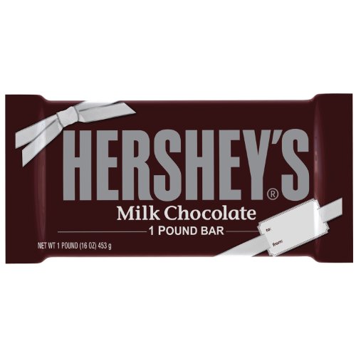 Hershey’s Milk Chocolate Bar, 1-Pound Bar