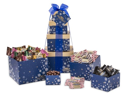 Ghirardelli Holiday Chocolate Tower, Winter Whishes, 4 Count, 1.75 lb.