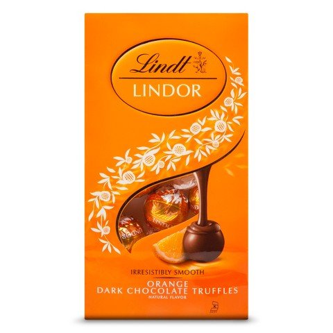 Lindt Orange Dark Chocolate Truffles 6 oz.