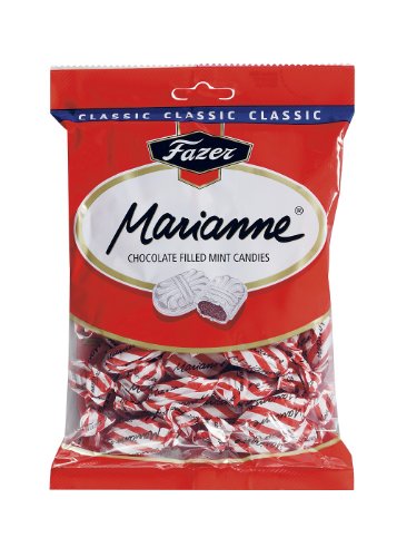 Fazer Marianne Red Finnish Milk Chocolate Filled Mint Candies Chocolates Candy Sweets Bag
