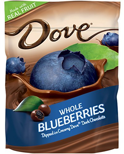 Dove Real Fruit Dipped in Dark Chocolate – Whole Blueberries – 6 oz