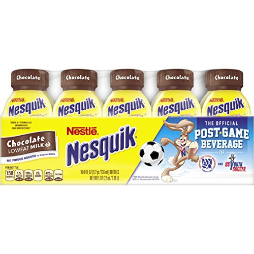 Nesquik Ready To Drink Milk, Chocolate, 8 oz., 10 Count
