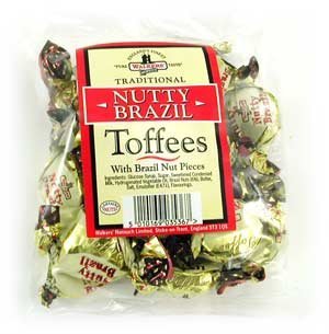 Walkers Nutty Brazil Nonsuch Toffee, 150 Gram (5.3 Ounce) Bag – Pack of 2
