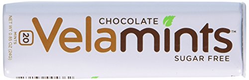 Velamints Sugar Free Classic Stick Tin Mints, Chocolate, 20 Count (Pack of 12)