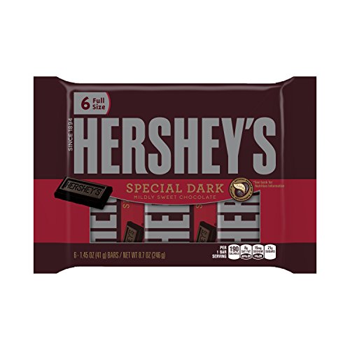 Hershey’s Chocolate, Special Dark, 1.45 Ounce Bar, 6 Count