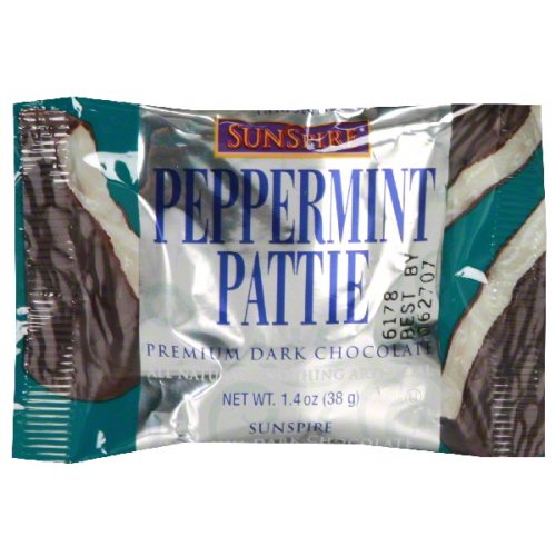 SunSpire Dark Chocolate Peppermint Pattie, 1.4 Ounce Packages (Pack of 48)