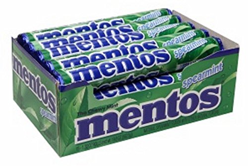Mentos Rolls, Spearmint, 1.32 Ounce (Pack of 15)