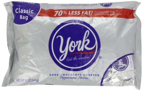 York Peppermint Patties, Dark Chocolate Covered, 12 oz