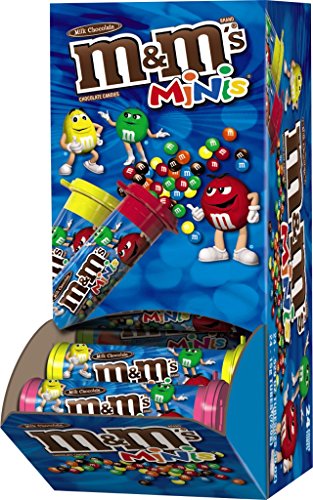 M&M’s Minis Milk Chocolate Candy Tube, Singles (24 Count)