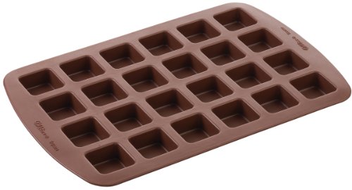 Wilton 2105-4923 24-Cavity Silicone Brownie Squares Baking Mold