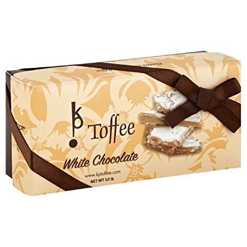 Premium Gourmet English Toffee By Kp! (White Chocolate, 1/2lb)