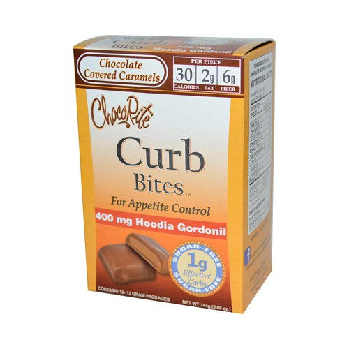 Chocorite, Curb Bites, Chocolate Covered Caramels, 12 Servings – 12 G Each
