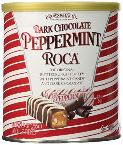 Dark Chocolate Peppermint Roca (1) 9 OZ Can