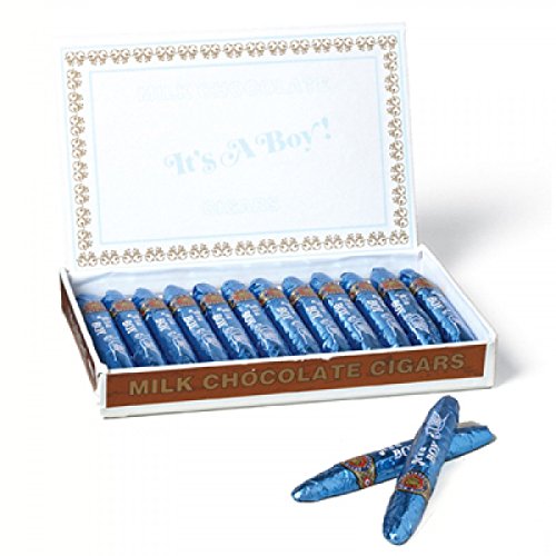 Madelaine Chocolate-It’s A Boy Milk Chocolate Cigars,Box of 24