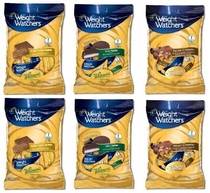 Weight Watchers 6-pack Combo 2 Butter Caramel/2 Coconut/2 Double Chocolate Mousse