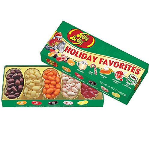 (Set/2) Jelly Belly Christmas Holiday Favorite Flavored Candy Beans Gift Box