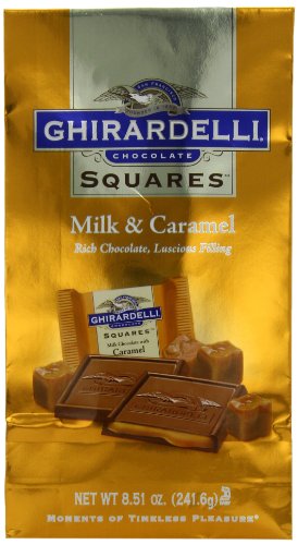 Ghirardelli Chocolate Squares, Milk Chocolate with Caramel Filling, 8.51 oz., 3 Count