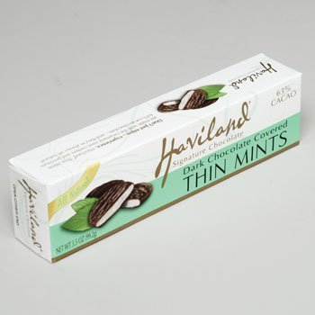 Haviland Dark Chocolate Covered Thin Mints 3.5 Oz (Pack of 6)