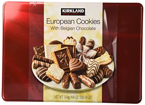 COS-SL Kirkland European Cookies with Belgian Chocolate 15 VARIETY FLAVORS Of 49.4 Oz BOX (3 LBS 1.4 Oz)