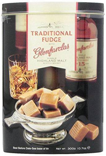 Gardiners of Scotland Traditional Fudge with Glenfarclas Single Highland Malt Scotch Whisky, 10.7-Ounce