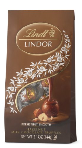 Lindt LINDOR Hazelnut Milk Chocolate Truffles, 5.1 Ounce