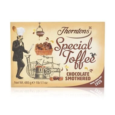 Thorntons Chocolate Smothered Toffee Box 485G