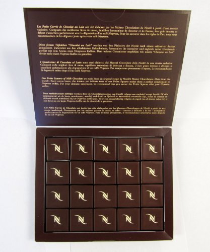 40 Petits Squares of Dark Chocolate Nespresso Nestle