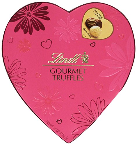 Lindt Valentine Gift Box, Gourmet Truffles Heart, 5.6 Ounce
