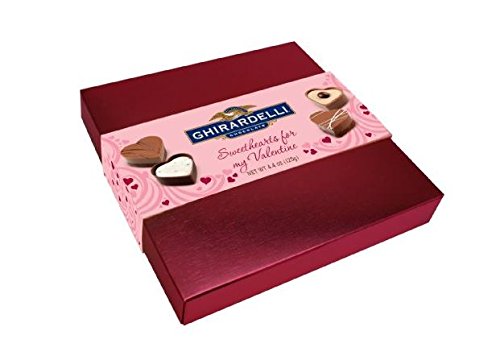 Ghirardelli Sweethearts for my Valentine Chocolates, 4.4-Ounce Gift Box