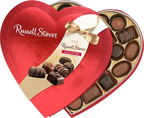 Russell Stover Candies Red Foil Heart Chocolate Assortment, 14 oz.