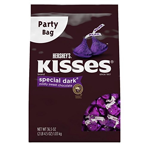 Kisses Special Dark Mildly Sweet Chocolate, 36.5-Ounce Bag