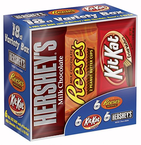 Hershey’s Chocolate Variety Pack, 18-Count, 27.3-Ounce Box