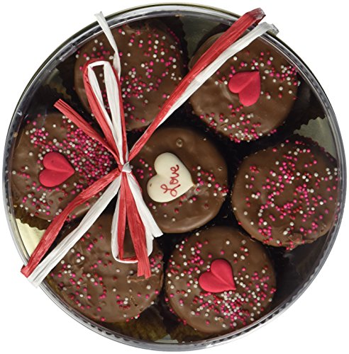 Milk Chocolate Dipped Oreo Cookies Love Design for Valentine’s Day