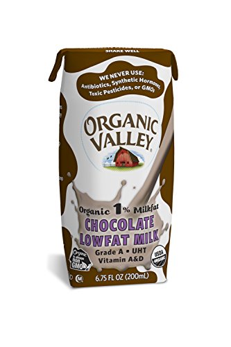 Organic Valley 1% Chocolate Lowfat Milk, 6.75 Ounce (Pack of 24)