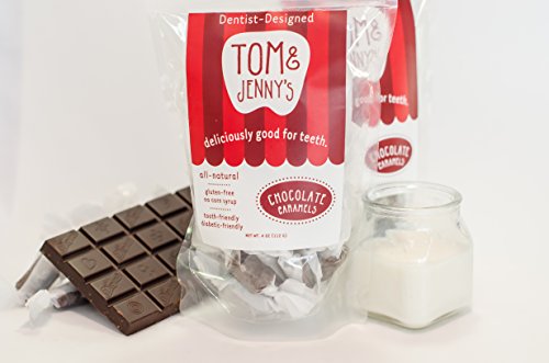 Tom & Jenny’s Chocolate Caramel Candy – Sugar Free with Nothing Artificial, Made with Premium Dark Chocolate